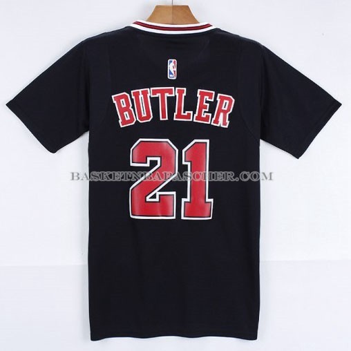 Maillot Manche Courte Chicago Bulls Butler Noir